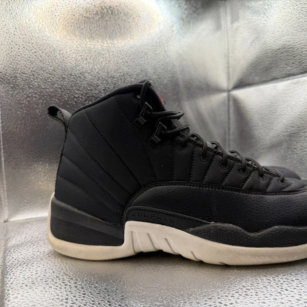 Size 10 Air Jordan 12 Retro Winter Winterized Black Mens Sneakers 130690-004‎